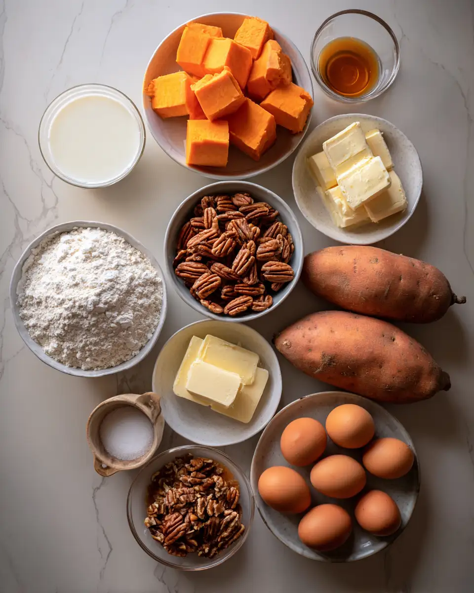 Ingredients for Effortless Indulgence: Master the Ruth Chris Sweet Potato Casserole at Home