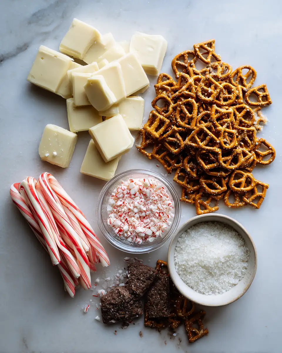 Easy White Chocolate Peppermint Pretzel Crisps Recipe for Festive Snacking 5 Ingredients for Easy White Chocolate Peppermint Pretzel Crisps Recipe for Festive Snacking