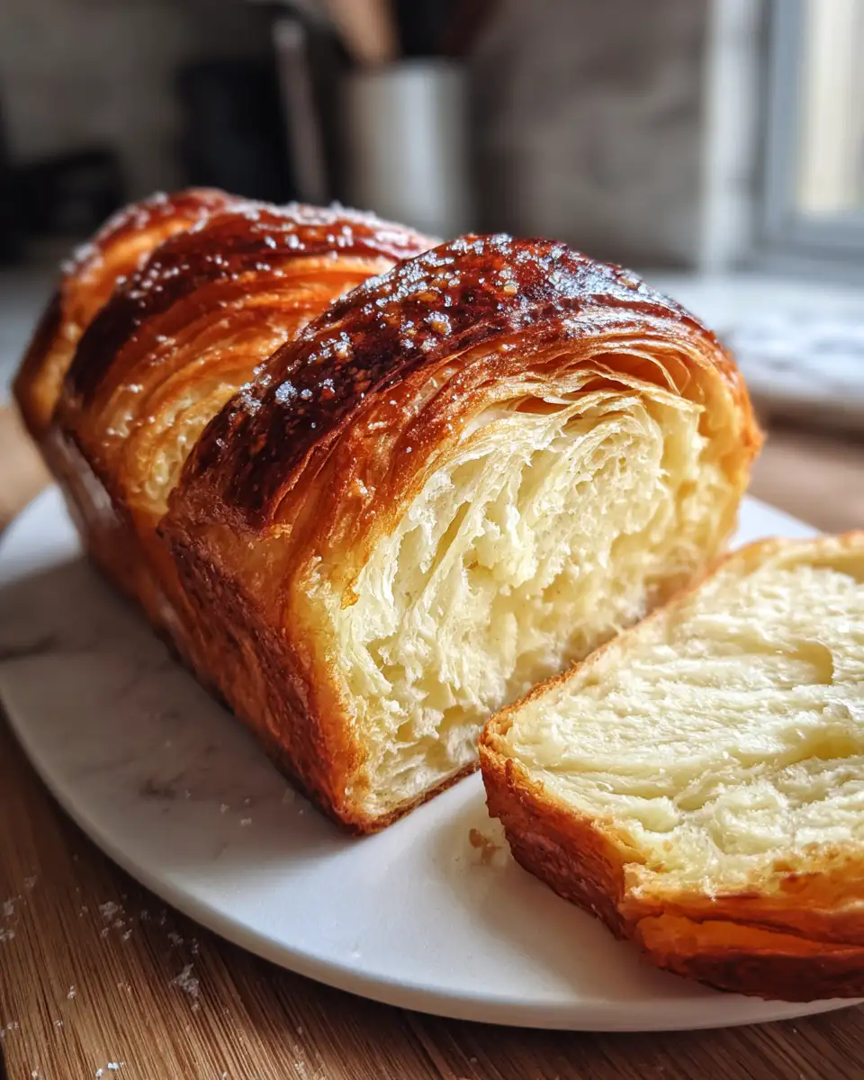 Final dish - Flaky and Buttery Croissant Bread Loaf You Need to Try Today