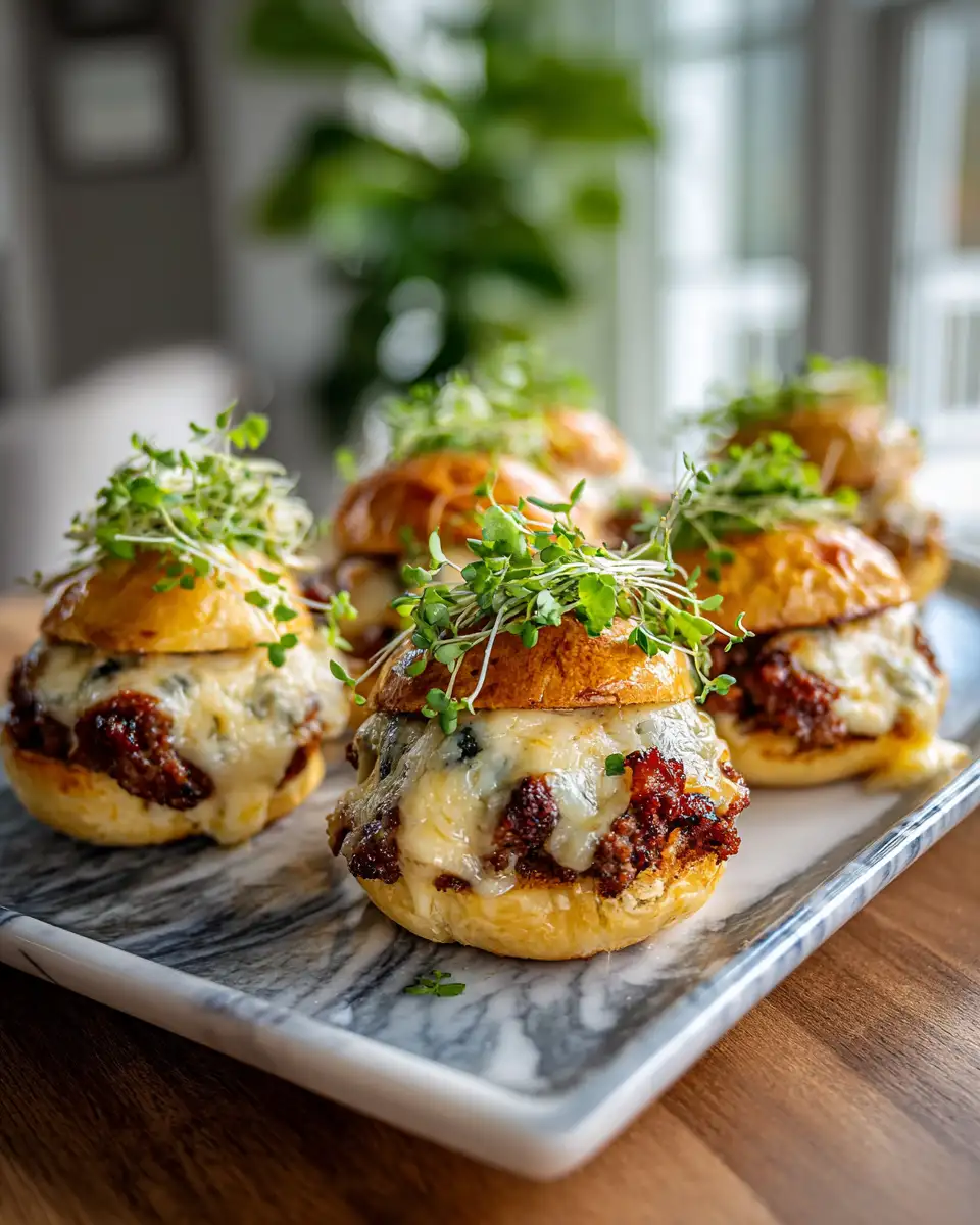 Explode Your Taste Buds with Irresistible Garlic Parmesan Cheeseburger Bombs - Featured Image
