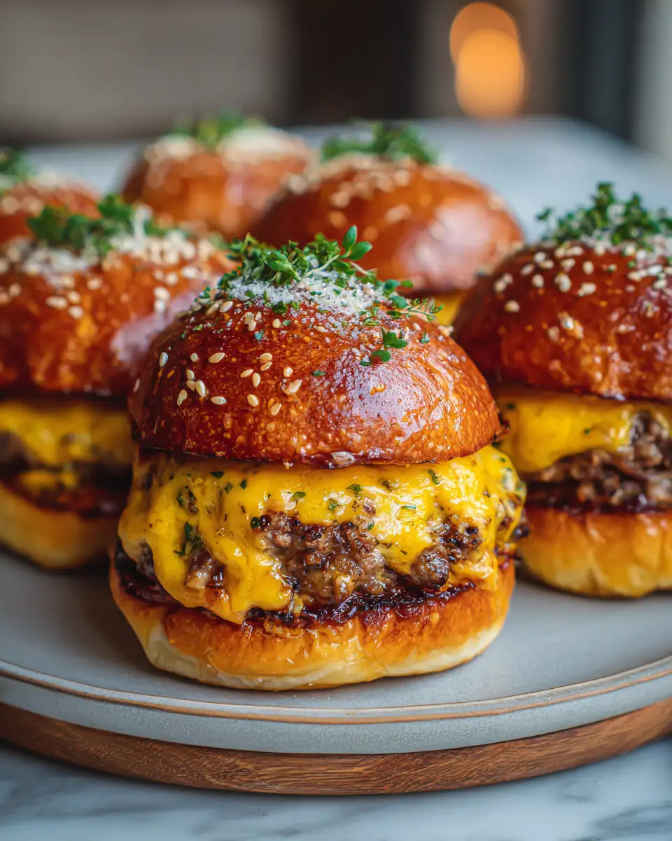 Final dish - Explode Your Taste Buds with Irresistible Garlic Parmesan Cheeseburger Bombs