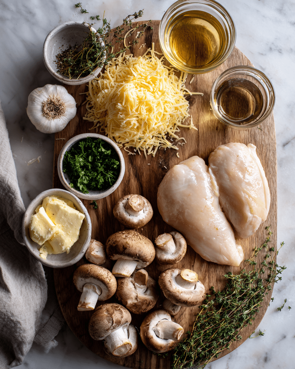 Ingredients for Irresistible Gouda and Mushroom Stuffed Chicken Recipe You Have to Try