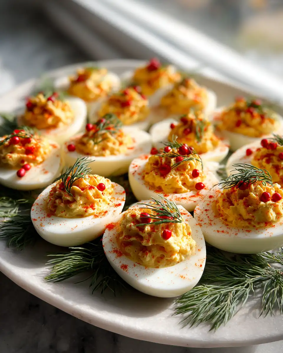 Festive Flair: Irresistible Christmas Deviled Eggs to Delight Your Holiday Table - Featured Image