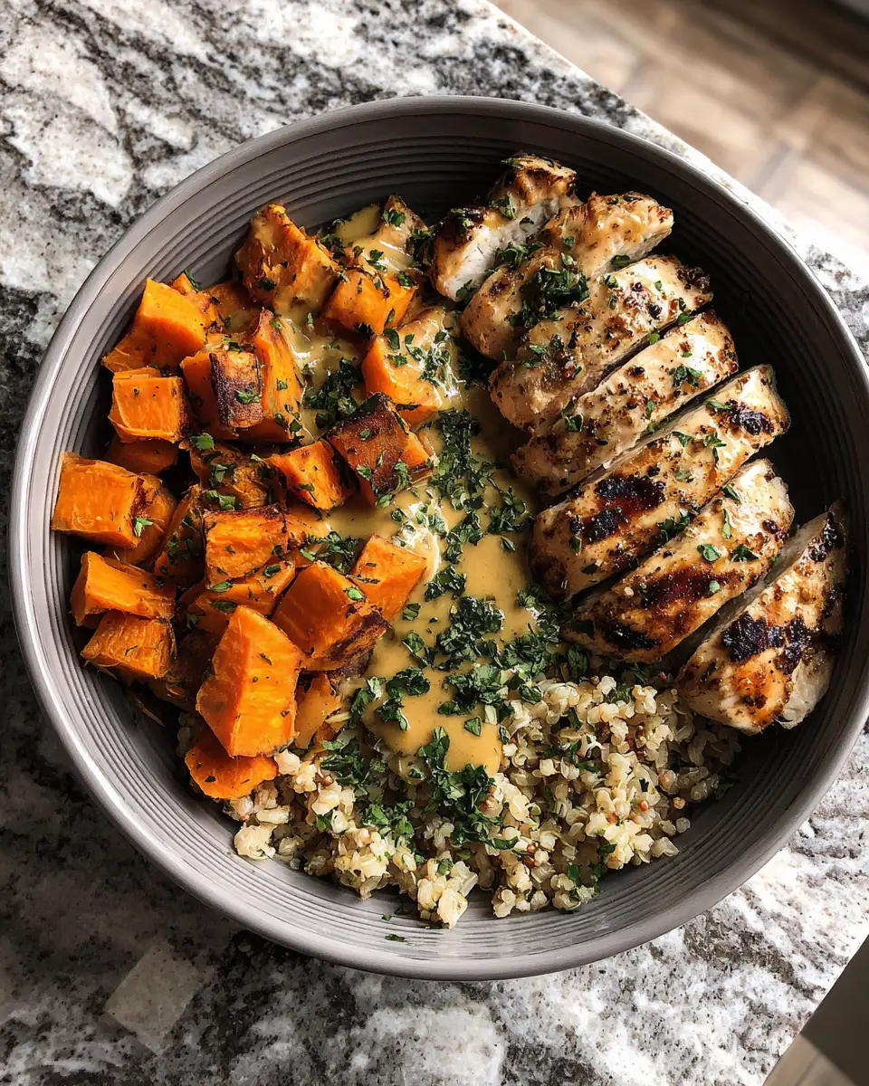 Final dish - Maple Dijon Chicken and Sweet Potato Bowls The Perfect Flavor-Packed Meal