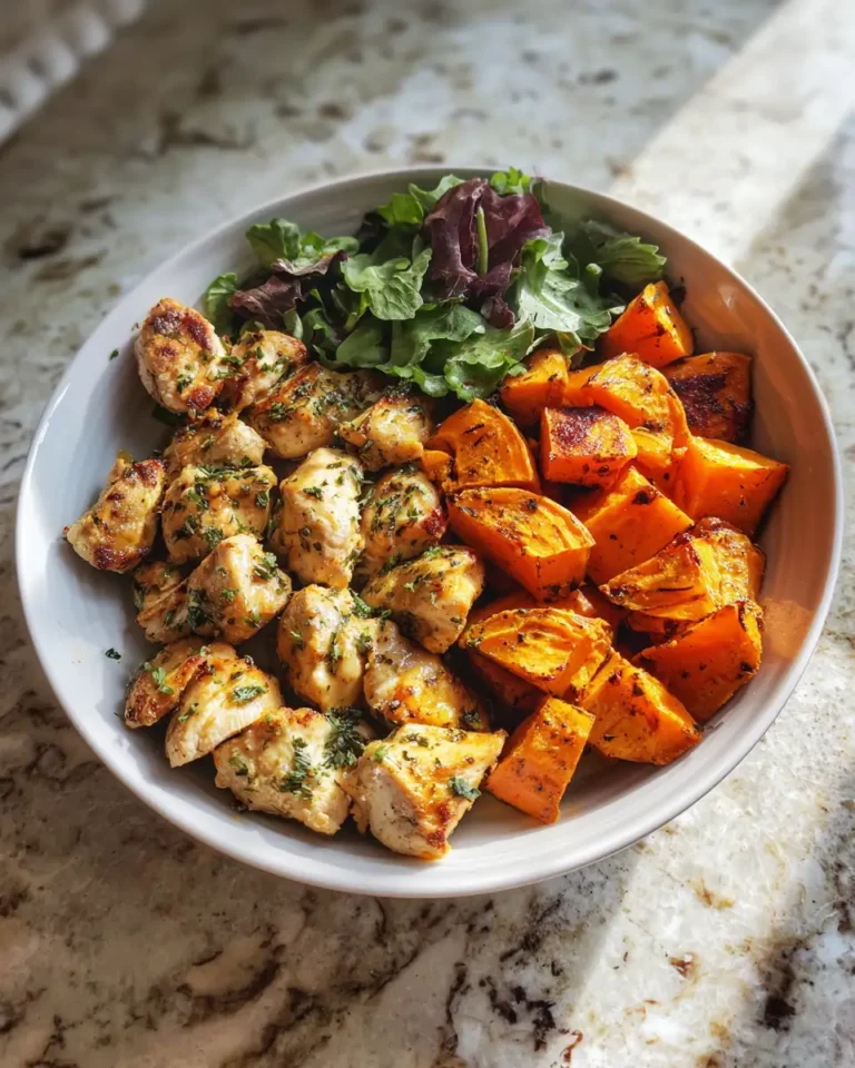 Sweet and Savory Sensation: Maple Dijon Chicken Bowl with Roasted Sweet Potatoes - Featured Image
