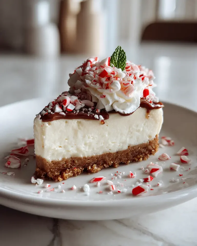 Irresistible No-Bake Peppermint Cheesecake Recipe for the Holidays - Featured Image