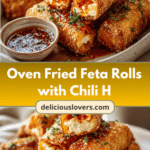 Crispy Delight: Oven Fried Feta Rolls with a Sweet and Spicy Chili Honey Kick