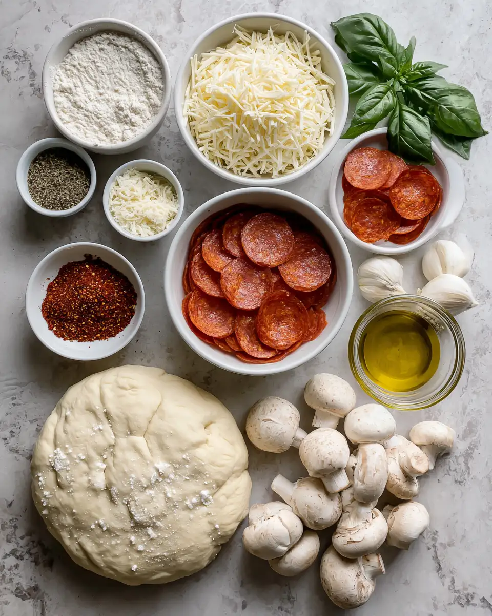 Ingredients for Irresistible Pepperoni Pizza Monkey Bread Recipe You Need to Try