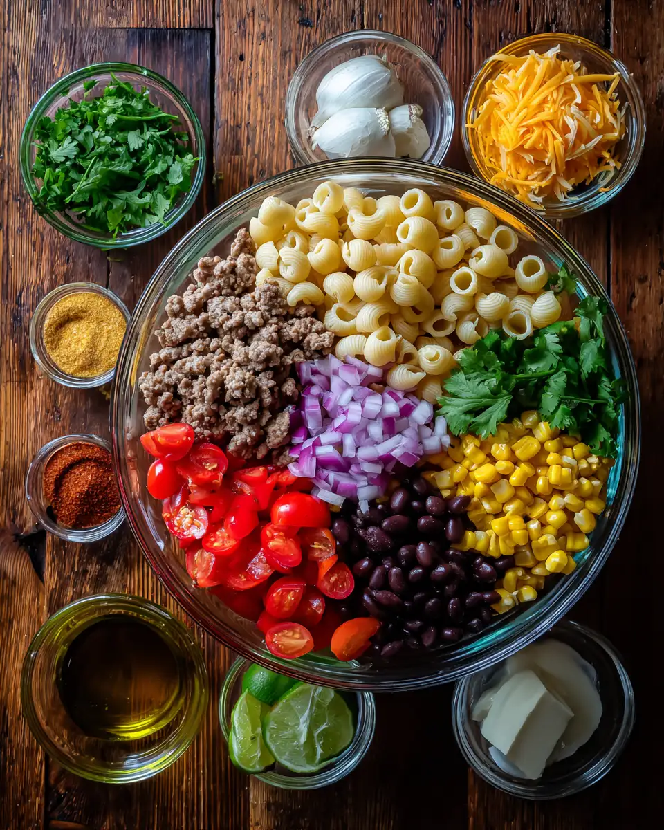 Ingredients for Taco Pasta Salad A Flavorful Twist on a Classic Favorite