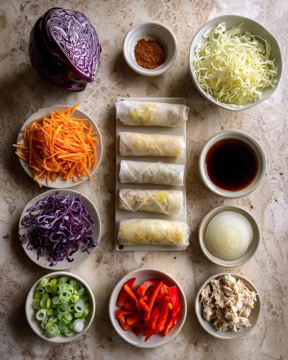 Ingredients for Unleash Bold Flavors with Irresistible Voodoo Egg Rolls