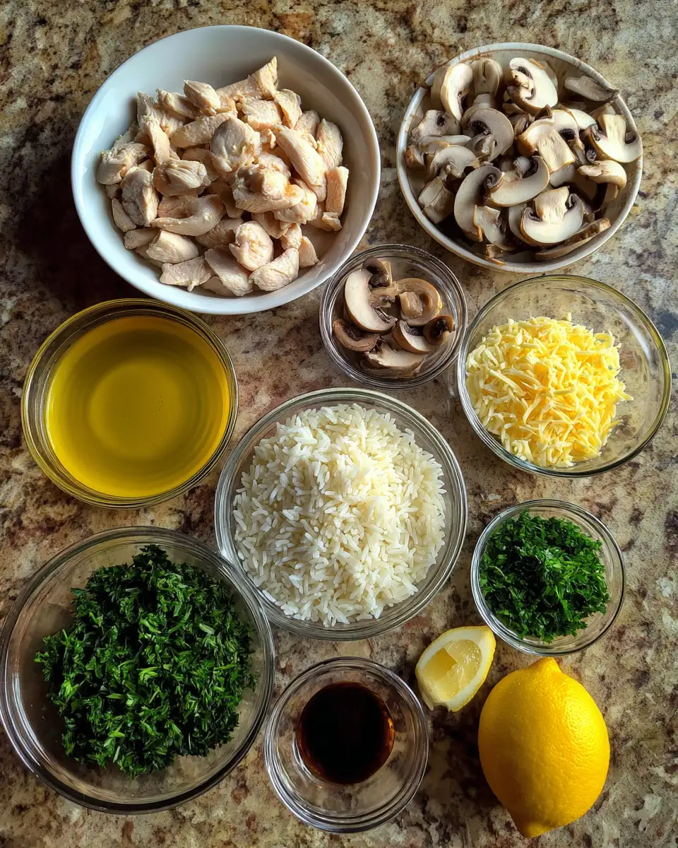 Ingredients for Savor the Flavor: Chicken Scampi with Garlic Parmesan Rice Delight