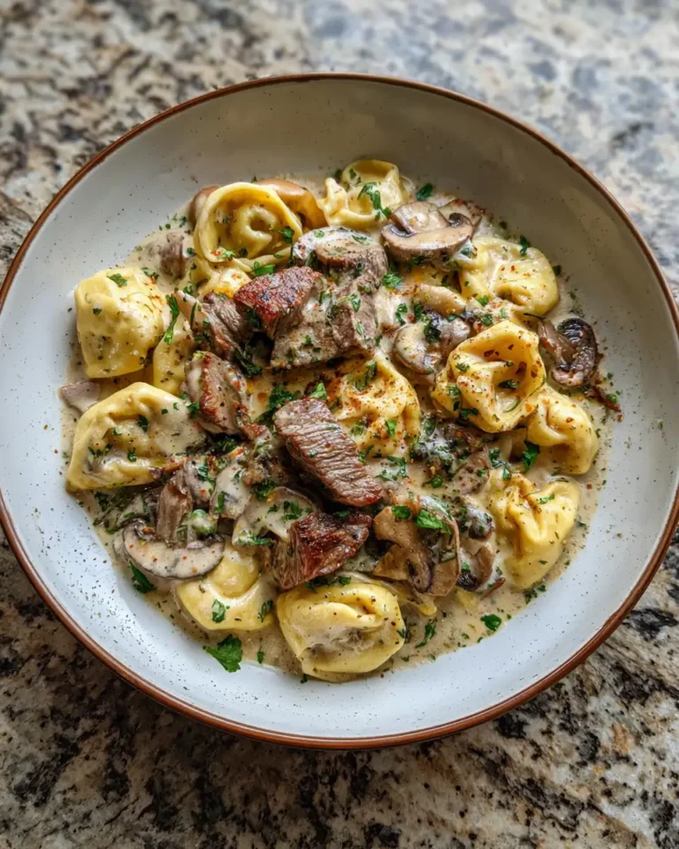 Cracked Garlic Steak Tortellini in Creamhouse Sauce Recipe You Can’t Miss - Featured Image