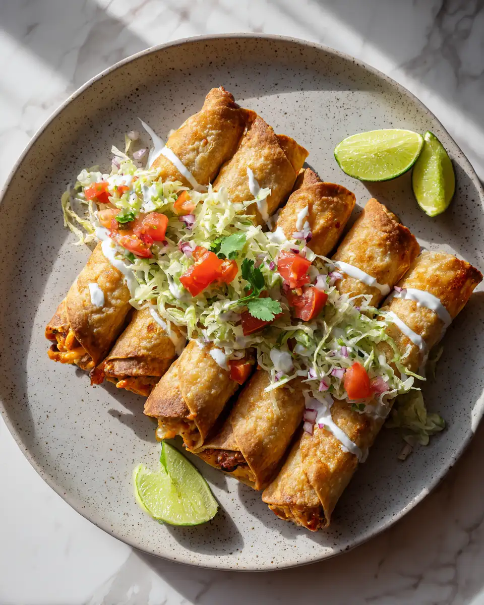 Crispy Delight: Discover the Secret to Perfect Oven-Baked Chicken Taquitos 7 Final dish - Crispy Delight: Discover the Secret to Perfect Oven-Baked Chicken Taquitos