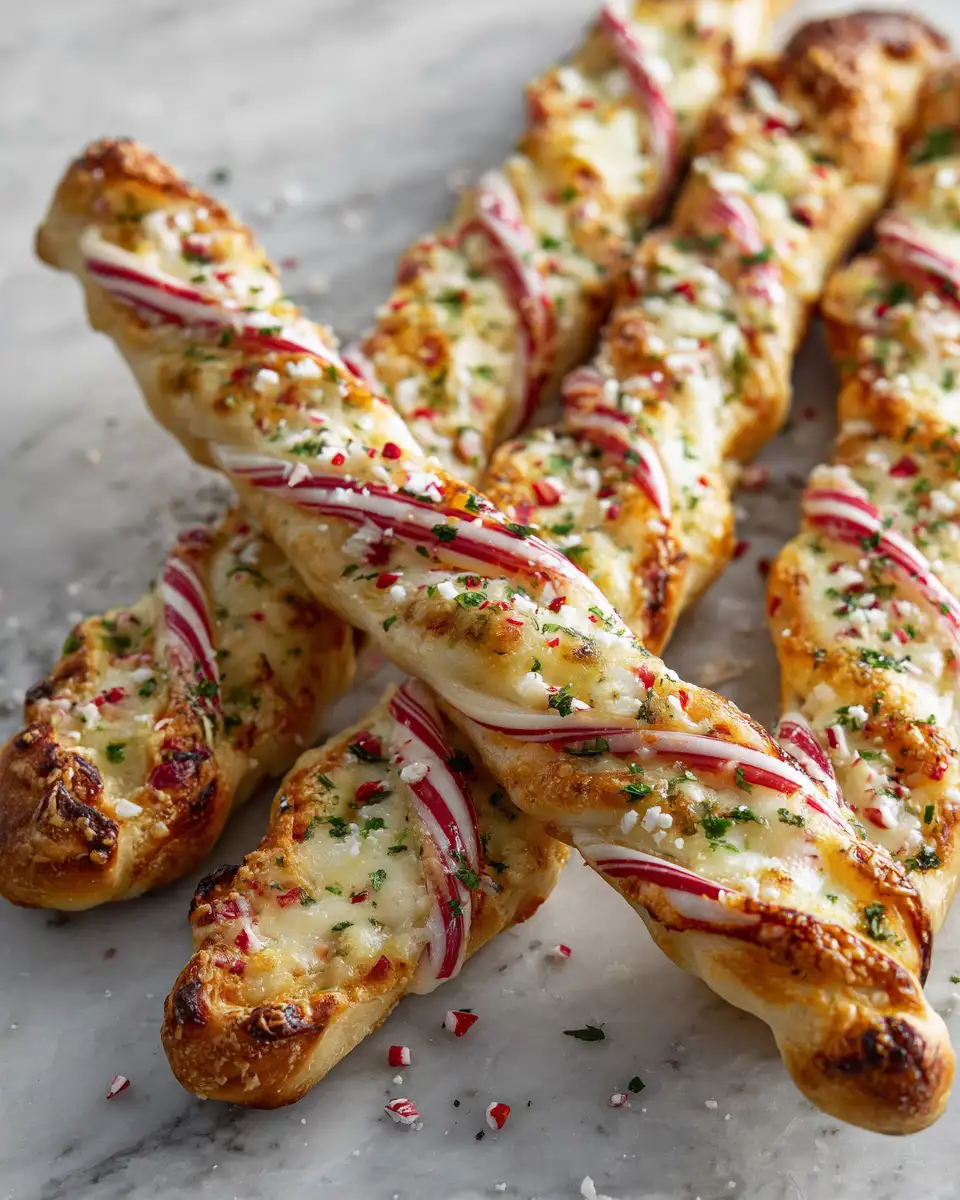 Festive Candy Cane Pizza Breadsticks That Will Sweeten Your Holidays - Featured Image