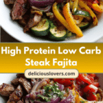 Sizzle and Savor: High Protein Low Carb Steak Fajita Bowl Recipe