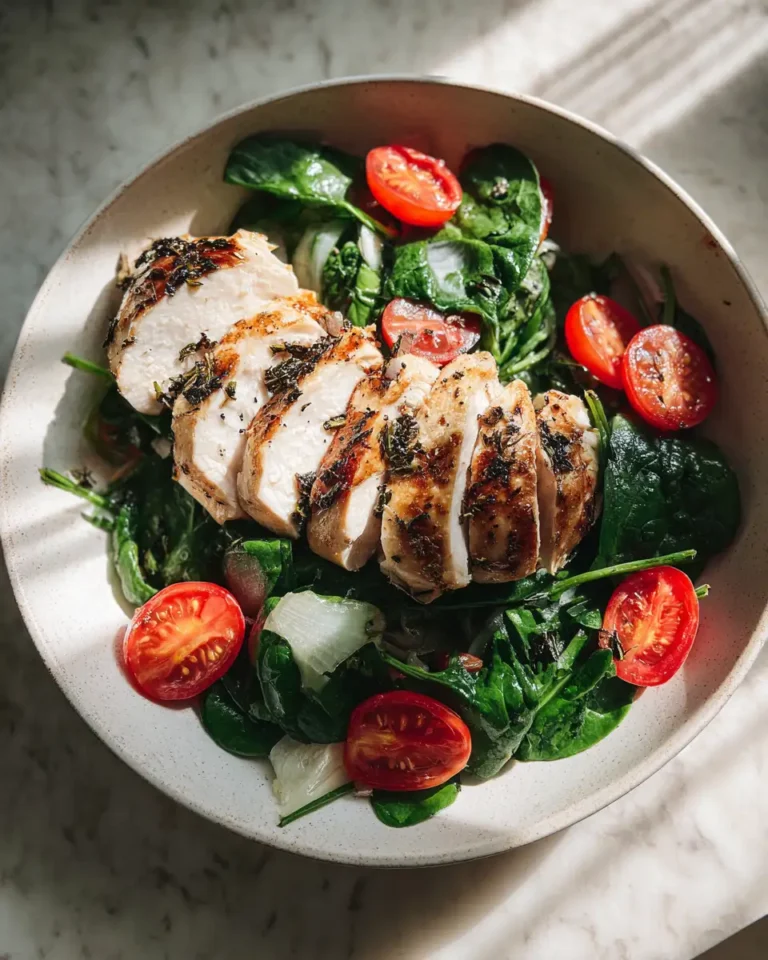 Savory Balsamic Chicken Breast with Spinach and Tomatoes for a Healthy Delight - Featured Image