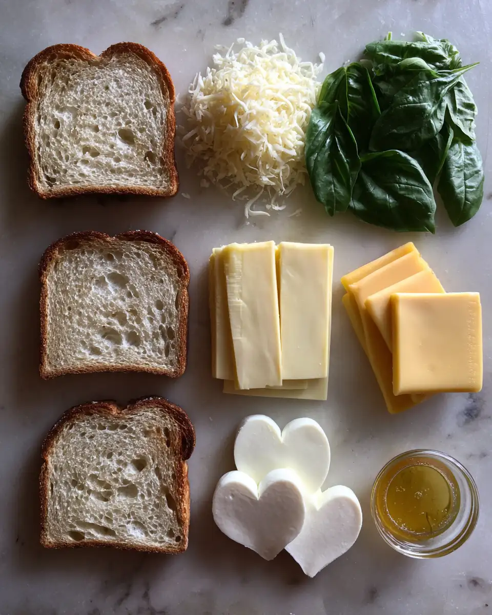 Unleash the Love with Melted Heart Grilled Cheese 5 Ingredients for Unleash the Love with Melted Heart Grilled Cheese