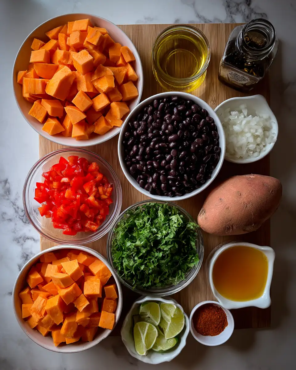 Hearty and Healthy Sweet Potato Black Bean Soup Recipe You'll Love 5 Ingredients for Hearty and Healthy Sweet Potato Black Bean Soup Recipe You'll Love